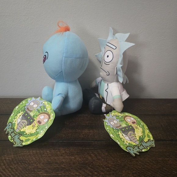 Two Rick And Morty Sanchez Mr Meeseeks Adult Swim Plush Toy Factory - Picture 4 of 10